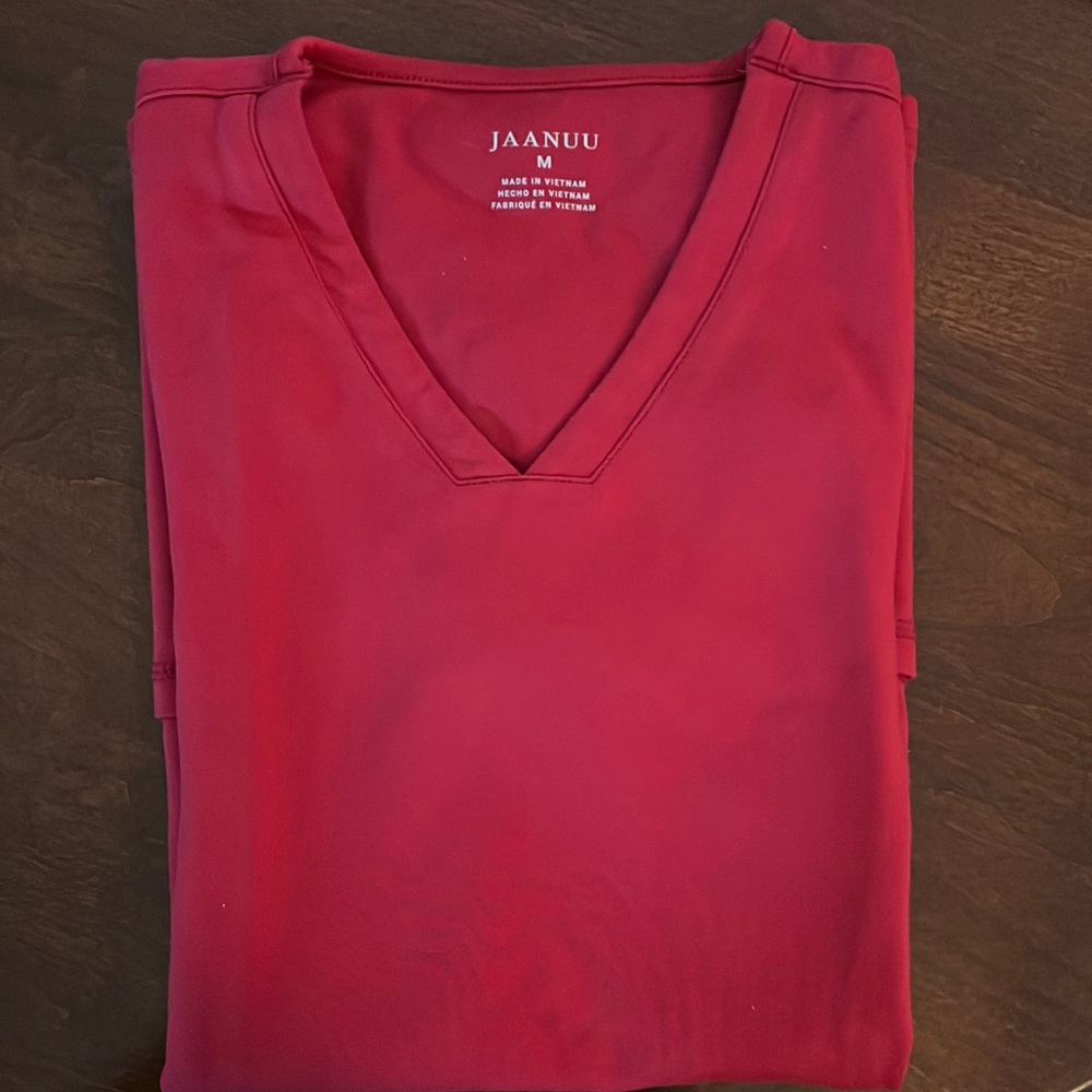 JAANUU Red Scrub Set